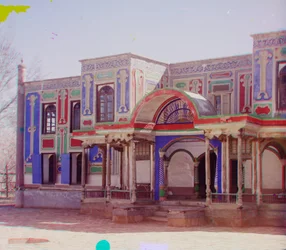 Facade of the summer palace of the last Emir of Bukhara, 1905-1915